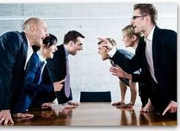colleagues disagreeing